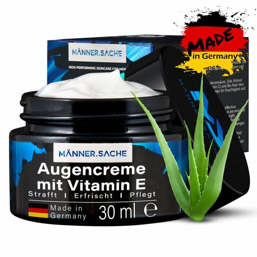 BIO aloë vera oogcrème voor mannen 30ml vegan met vitam