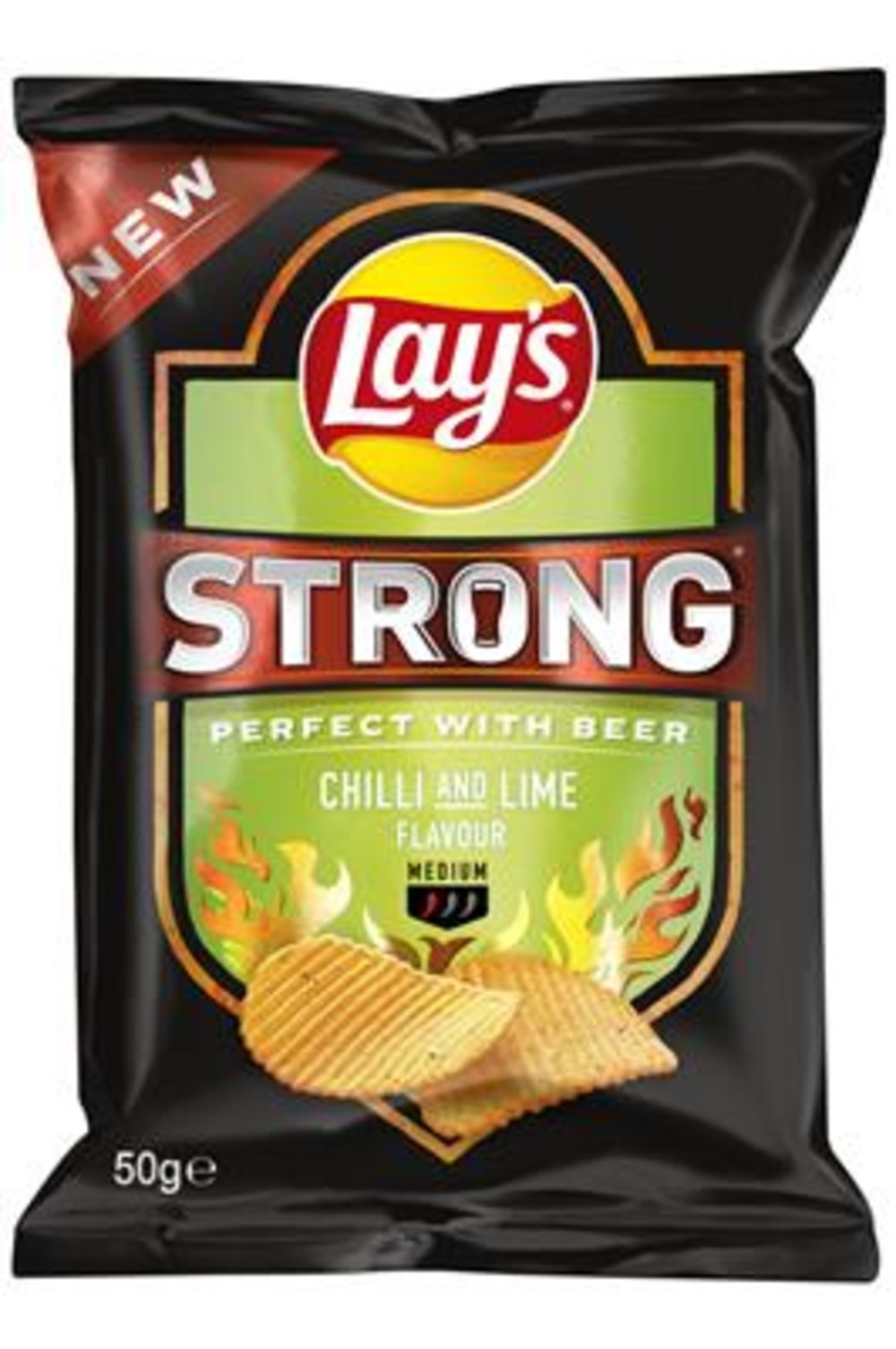 Lays Strong Chilli And Lime Lays Chips 24x50g