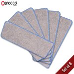 Cenocco CC-MOPM6: Set van 6 Wasbare Vervangbare Microvezel Dweilpads