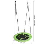 Nestschommel 100cm groen zwart - SCHOMMEL - ooievaarsnestje