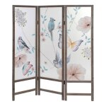 Kamerscherm DKD Home Decor Hout Nylon (150 x 2 x 180 cm)