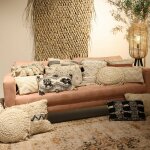 Boho sierkussen IBZ4  45x45 beige