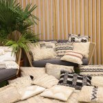 Boho sierkussen IBZ4  45x45 beige