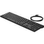 Toetsenbord HP 9SR37AA#ABE          Zwart QWERTY