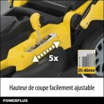 Elektrische grasmaaier Powerplus Powxg6281 2000 W 230-240 V Ø 42 cm 25-80 mm
