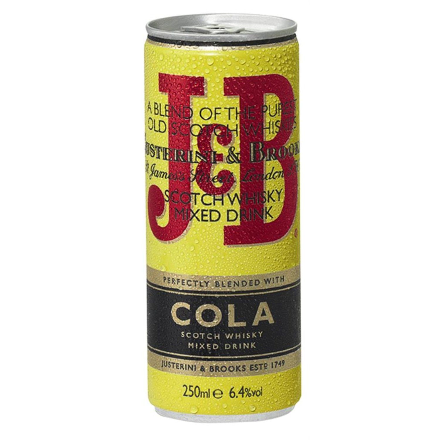 J&B & COLA Blikjes 12X25CL