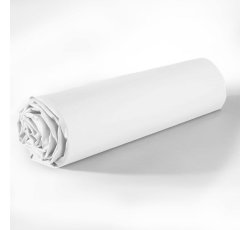 HOESlaken 100% KATOEN 90X190+30 WIT - blanc - blanc - 90x190