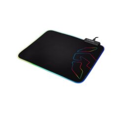 Gaming Muismat Met Ledverlichting Krom Knout RGB (32 x 27 x 0,3 cm) Zwart