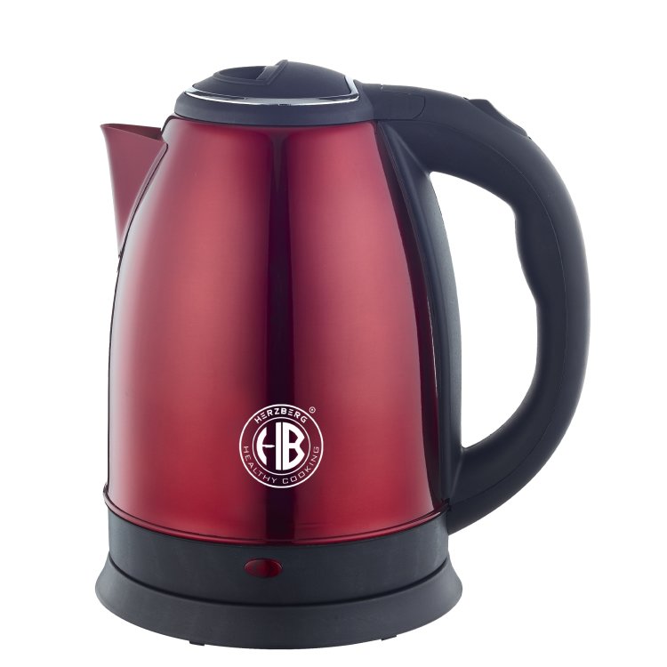 Herzberg HG-5011: Roestvrijstalen waterkoker Rood