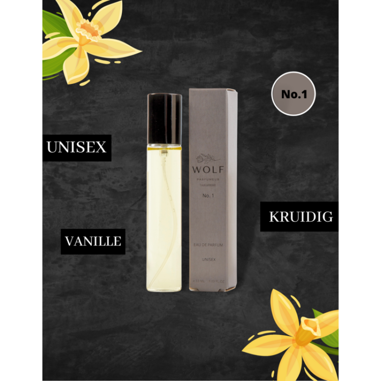 Wolf Parfumeur No.1 - 33 ml - Eau de parfum - Unisexparfum - 1 stuk