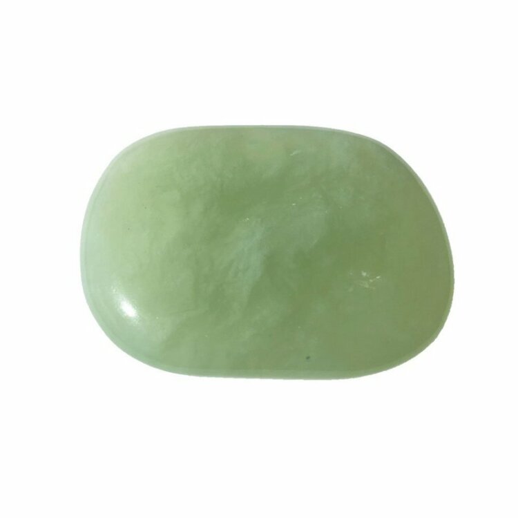 Groene jade platte stenen - 250gr