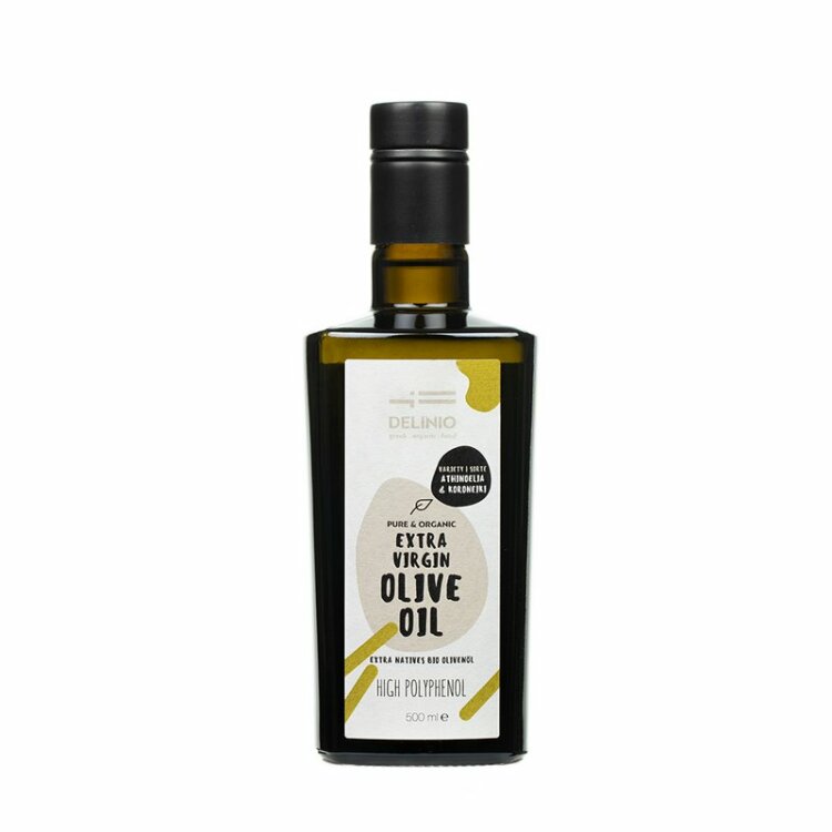 Premium biologische olijfolie hoog polyfenol, 500 ml - High Polyphenol Premium Bio Olivenöl, 500 ml