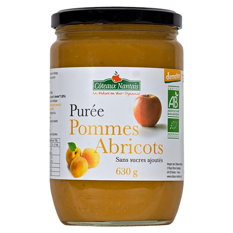 APPEL-ABRIKOZENpuree 630G AB X6 DEMETER
