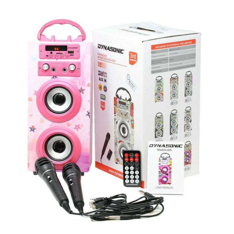 Bluetooth Luidspreker met Karaokemicrofoon Dynasonic 025-12 (Gerececonditioneerd B)