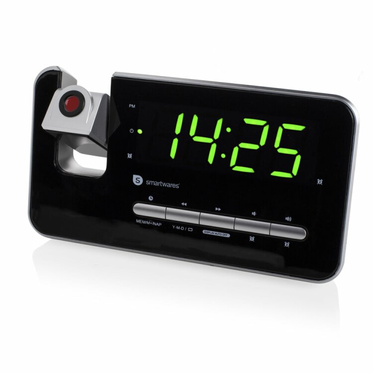 Wekkerradio met Lcd-projector AudioSonic CL-1492 (Gerececonditioneerd A)