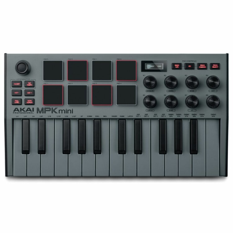 Regelaar Akai MPK Mini MK3 Grey MIDI