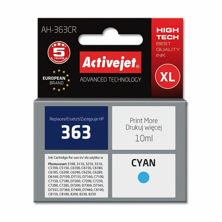 Originele inkt cartridge Activejet AH-363CR Cyaan